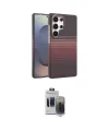 ieg™ Galaxy S24 Ultra Kılıf Doruk Serisi - Siyah Vanessa Magic Hayalet Cam