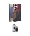 ieg™ Galaxy S24 Ultra Kılıf Doruk Serisi - Siyah Vanessa Magic Hayalet Cam
