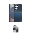 ieg™ Galaxy S24 Ultra Kılıf Doruk Serisi - Siyah Vanessa Magic Hayalet Cam