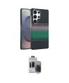 ieg™ Galaxy S24 Ultra Kılıf Doruk Serisi - Siyah Vanessa Magic Hayalet Cam
