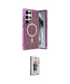 ieg™ Galaxy S24 Ultra Kılıf Eksen Çizgi - Siyah Bilvis 3D Cam Ekran Koruyucu