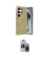 ieg™ Galaxy S24 Ultra Kılıf Eksen Çizgi - Siyah Vanessa Magic Hayalet Cam