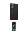 ieg™ Galaxy S24 Ultra Kılıf Eksen Işık - Şeffaf 360 Full Body Arka Koruyucu
