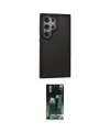 ieg™ Galaxy S24 Ultra Kılıf Eksen Işık - Şeffaf 360 Full Body Arka Koruyucu