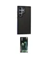 ieg™ Galaxy S24 Ultra Kılıf Eksen Işık - Şeffaf 360 Full Body Arka Koruyucu