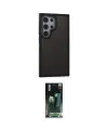 ieg™ Galaxy S24 Ultra Kılıf Eksen Işık - Şeffaf 360 Full Body Arka Koruyucu