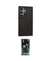 ieg™ Galaxy S24 Ultra Kılıf Eksen Işık - Şeffaf 360 Full Body Arka Koruyucu