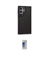 ieg™ Galaxy S24 Ultra Kılıf Eksen Işık - Siyah Durable Full Glue Curved Hayalet Cam