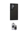 ieg™ Galaxy S24 Ultra Kılıf Eksen Işık - Siyah Vanessa Magic Hayalet Cam