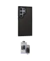 ieg™ Galaxy S24 Ultra Kılıf Eksen Işık - Siyah Vanessa Magic Hayalet Cam