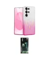 ieg™ Galaxy S24 Ultra Kılıf Eksen Minimal Özel Seri - Siyah 360 Mat Full Body Arka Koruyucu