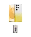 ieg™ Galaxy S24 Ultra Kılıf Eksen Minimal Özel Seri - Siyah Bilvis 3D Cam Ekran Koruyucu