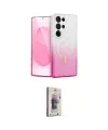 ieg™ Galaxy S24 Ultra Kılıf Eksen Minimal Özel Seri - Siyah Bilvis 3D Cam Ekran Koruyucu