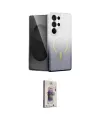 ieg™ Galaxy S24 Ultra Kılıf Eksen Minimal Özel Seri - Siyah Bilvis 3D Cam Ekran Koruyucu