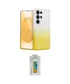 ieg™ Galaxy S24 Ultra Kılıf Eksen Minimal Özel Seri - Siyah Polymer Nano Ekran Koruyucu