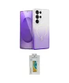 ieg™ Galaxy S24 Ultra Kılıf Eksen Minimal Özel Seri - Siyah Polymer Nano Ekran Koruyucu