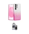 ieg™ Galaxy S24 Ultra Kılıf Eksen Minimal Özel Seri - Siyah Vanessa Magic Hayalet Cam