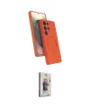 ieg™ Galaxy S24 Ultra Kılıf İz Işık Koleksiyonu - Siyah Bilvis 3D Cam Ekran Koruyucu