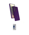 ieg™ Galaxy S24 Ultra Kılıf İz Işık Koleksiyonu - Siyah Durable Full Glue Curved Cam