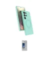 ieg™ Galaxy S24 Ultra Kılıf İz Işık Koleksiyonu - Siyah Durable Full Glue Curved Cam