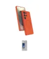 ieg™ Galaxy S24 Ultra Kılıf İz Işık Koleksiyonu - Siyah Durable Full Glue Curved Cam