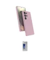 ieg™ Galaxy S24 Ultra Kılıf İz Işık Koleksiyonu - Siyah Durable Full Glue Curved Hayalet Cam