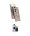 ieg™ Galaxy S24 Ultra Kılıf İz Işık Koleksiyonu - Siyah Vanessa Magic Hayalet Cam