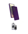 ieg™ Galaxy S24 Ultra Kılıf İz Işık Koleksiyonu - Siyah Vanessa Magic Hayalet Cam