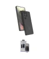 ieg™ Galaxy S24 Ultra Kılıf İz Işık Koleksiyonu - Siyah Vanessa Magic Hayalet Cam