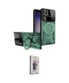 ieg™ Galaxy S24 Ultra Kılıf Kıvılcım Modern Serisi - Siyah Bilvis 3D Cam Ekran Koruyucu