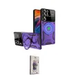 ieg™ Galaxy S24 Ultra Kılıf Kıvılcım Modern Serisi - Siyah Bilvis 3D Cam Ekran Koruyucu