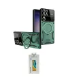 ieg™ Galaxy S24 Ultra Kılıf Kıvılcım Modern Serisi - Siyah Polymer Nano Ekran Koruyucu
