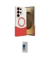 ieg™ Galaxy S24 Ultra Kılıf Kozmos Form Özel Seri - Siyah Durable Full Glue Curved Cam