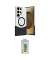 ieg™ Galaxy S24 Ultra Kılıf Kozmos Form Özel Seri - Siyah Polymer Nano Ekran Koruyucu