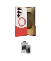 ieg™ Galaxy S24 Ultra Kılıf Kozmos Form Özel Seri - Siyah Vanessa Magic Hayalet Cam