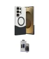 ieg™ Galaxy S24 Ultra Kılıf Kozmos Form Özel Seri - Siyah Vanessa Magic Hayalet Cam