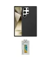 ieg™ Galaxy S24 Ultra Kılıf Kozmos Yansıma Özel Seri - Siyah Polymer Nano Ekran Koruyucu