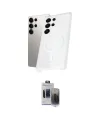 ieg™ Galaxy S24 Ultra Kılıf Kutup Minimal - Siyah Vanessa Magic Hayalet Cam