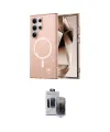 ieg™ Galaxy S24 Ultra Kılıf Nova Asil Prime - Siyah Vanessa Magic Hayalet Cam