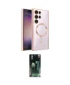 ieg™ Galaxy S24 Ultra Kılıf Nova Işık Özel Seri - Şeffaf 360 Full Body Arka Koruyucu