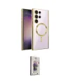 ieg™ Galaxy S24 Ultra Kılıf Nova Işık Özel Seri - Siyah Bilvis 3D Cam Ekran Koruyucu