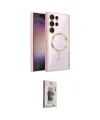 ieg™ Galaxy S24 Ultra Kılıf Nova Işık Özel Seri - Siyah Bilvis 3D Cam Ekran Koruyucu