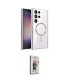 ieg™ Galaxy S24 Ultra Kılıf Nova Işık Özel Seri - Siyah Bilvis 3D Cam Ekran Koruyucu