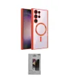 ieg™ Galaxy S24 Ultra Kılıf Nova Işık Özel Seri - Siyah Bilvis Hayalet Cam Ekran Koruyucu