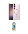 ieg™ Galaxy S24 Ultra Kılıf Nova Işık Özel Seri - Siyah Polymer Nano Ekran Koruyucu