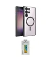 ieg™ Galaxy S24 Ultra Kılıf Nova Işık Özel Seri - Siyah Polymer Nano Ekran Koruyucu