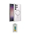 ieg™ Galaxy S24 Ultra Kılıf Nova Işık Özel Seri - Siyah Polymer Nano Ekran Koruyucu