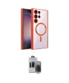 ieg™ Galaxy S24 Ultra Kılıf Nova Işık Özel Seri - Siyah Vanessa Magic Hayalet Cam