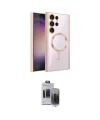 ieg™ Galaxy S24 Ultra Kılıf Nova Işık Özel Seri - Siyah Vanessa Magic Hayalet Cam