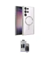 ieg™ Galaxy S24 Ultra Kılıf Nova Işık Özel Seri - Siyah Vanessa Magic Hayalet Cam